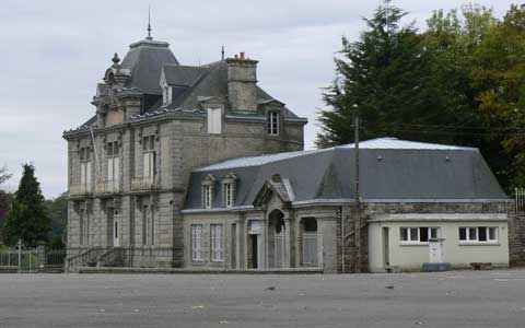 Mortain old chateau Manche Normandy