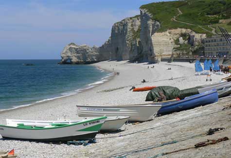 Etretat beach Calvados Normandy