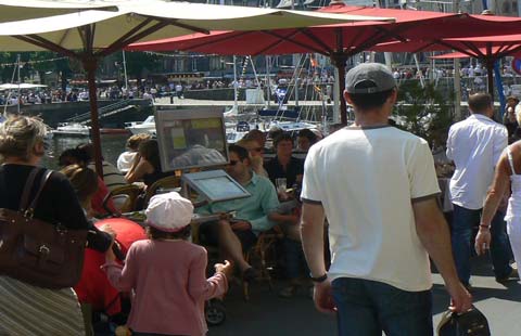 Honfleur cafe Normandy 