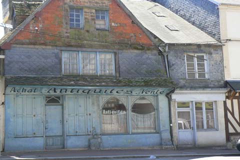 Livarot antique shop Calvados  Normandy 