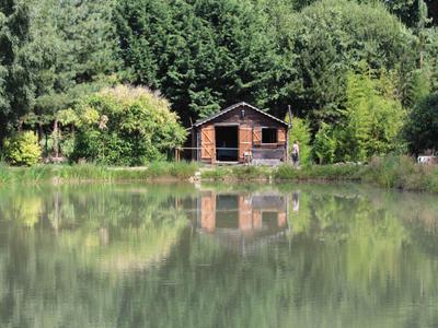 Pond Lake For Sale With Wood Chalet In Normandy Near The Spa Town Of Bagnoles De L Orne